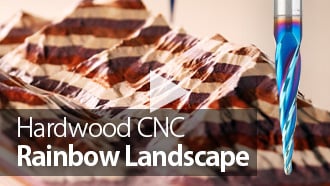 CNC 프로젝트: 원목으로 무지개 풍경 가공하기